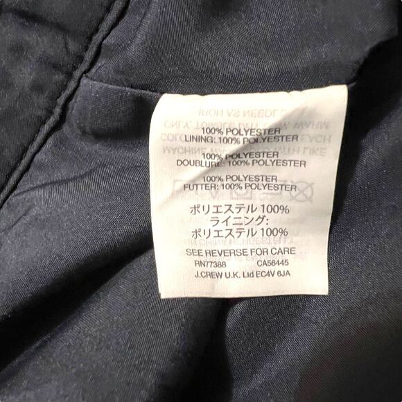 JCrew Pleated Navy Blue White Stars Midi Knee Length Skirt Size 0 Lined Zipper - Picture 6 of 10